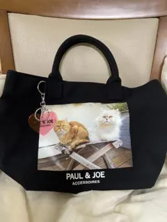 【値下げ】PAUL & JOE ACCESSOIRES ランチトートバッグ 猫柄のサムネイル