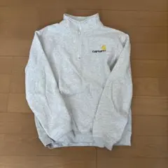 Carhartt ハーフジップスウェット グレーのサムネイル