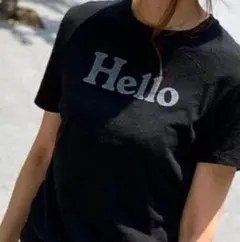 Oblada tape print tee オブラダ hello - メルカリ