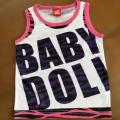 BABYDOLL タンクトップ メッシュ ピンク ゼブラ 派手 GAL 紫のサムネイル