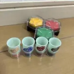 カプセルトイ ミニチュア ヨーグルト 容器 小物入れ 7個セット
