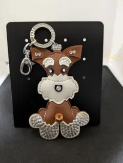 Handmade★ 犬型キーホルダー★ストーンつき