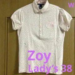Zoyピンク ドット柄 ゴルフシャツ Lady’s 38のサムネイル