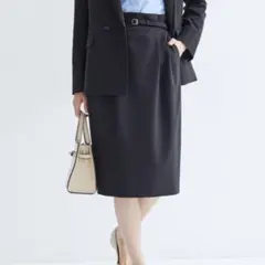 新品　green label relaxing パウドレベルト付タイトスカートのサムネイル