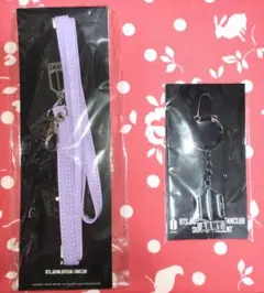 BTS ジャパンオフィシャルファンクラブ特典　ネックストラップ　キーリングセット