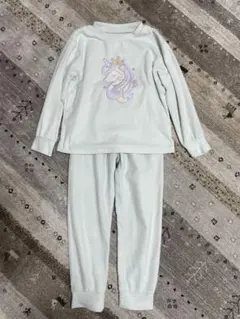 GU ユニコーン刺繍 フリースパジャマセット