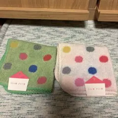 isso ecco 今治タオル ドット ミニハンカチ　２枚セットのサムネイル
