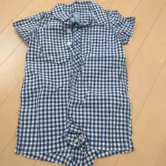 babyGap チェック柄ロンパース 70