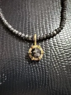 SJX ROSE CUT BLACK DIAMOND CHARM K18 - メルカリ