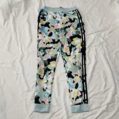 ★1点もの★adidas カラフル迷彩ジャージパンツ L