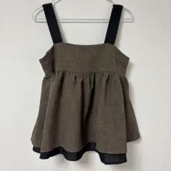 【美品】LIAN バイカラーツイードキャミのサムネイル
