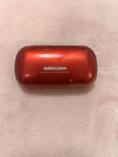 AudioComm ワイヤレスイヤホン レッド