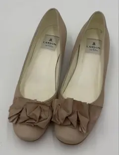 LANVIN ベージュ リボン付き フラットシューズのサムネイル