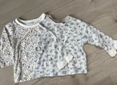 ロングTシャツ カットソー ２枚セット
