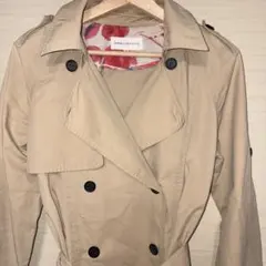 マーキュリーデュオ ♡ベージュ トレンチコート 春コート内側花柄♡のサムネイル