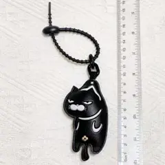 【新品未使用】黒猫 ネコ バッグチャーム キーホルダー