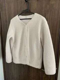 UNIQLO 新品同様　クリーム色 フリースジャケット Lサイズ