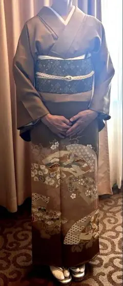 ♥極美品 正絹 結城小紋 袷 裂取格子 アンティーク S - メルカリ