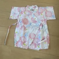 花柄 ロンパース甚平 70サイズ　綿100%