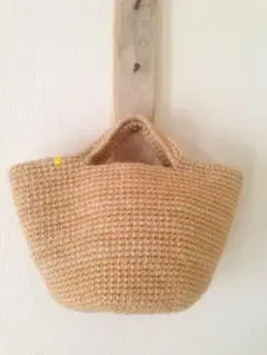 麻ひもバッグ ハンドメイド マルシェバッグ カゴバッグ