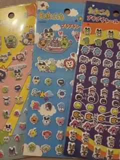 キャラクターシール 3シートセット　たまごっち