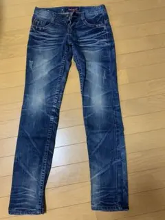 Dinky ダークブルースリムフィットデニム