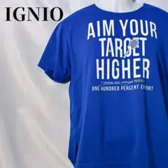 【使用感あり】イグニオ テニスTシャツ ロイヤルブルー　トレーニング　スポーツ