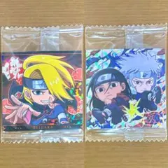 ナルト シールウエハース4 SRデイダラ UR柱間＆扉間 2枚セット