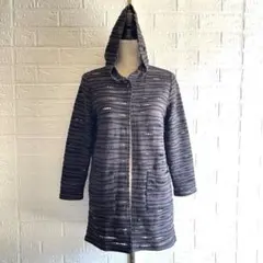 カーディガン／フード付き✿フロントオープン✿羽織✿ダメージ加工風✿穴あきデザイン