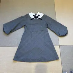 【未使用】 グリーンレーベルリラクシング 120cm ワンピース グレンチェック