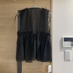 FREAK'S STORE 新品 シャイニーオーガンジーベスト/シアーベスト