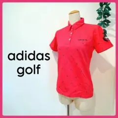【美品】 adidas ピンク ポロシャツ 半袖 Mサイズ