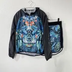 adidas 上下セット フード付きジャンバー ショートパンツ