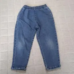 GU デニムブルー ウエストゴムパンツ　120サイズ