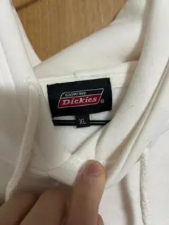 Dickies ホワイト パーカー XLのサムネイル