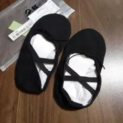 キッズ用 バレエシューズ 黒 20cm