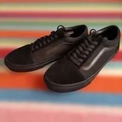【美品】Vans ブラック スエード＆キャンバス スニーカー