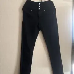 WORKS ハイウエスト スキニーデニムパンツ ブラックのサムネイル