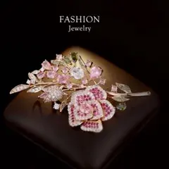 花デザイン ブローチ 7.0cm