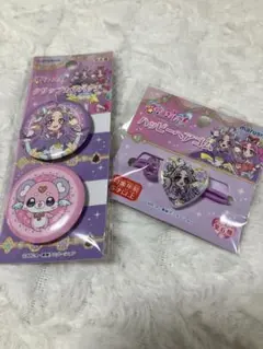 名探偵プリキュアヘアゴム＆クリップカンバッジ セット女の子アクセサリー2個セット