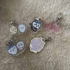 ちいかわ　ハチワレ　うさぎ　アクリルチャーム　5個セット
