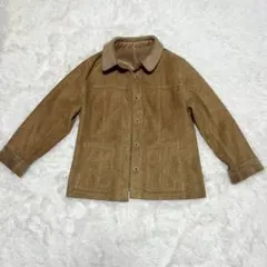 【a0086】vintage 希少 裏起毛ジャケット ブラウン M 海外