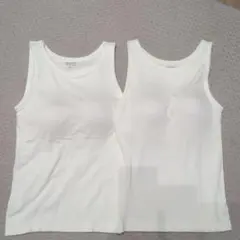 ユニクロ UNIQLO ヒートテック ブラトップ M ホワイト 2枚セット