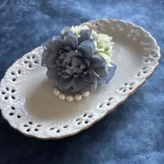 コサージュ　結婚式　卒業式　入学式　成人式　ハンドメイド　髪飾り　ダリア