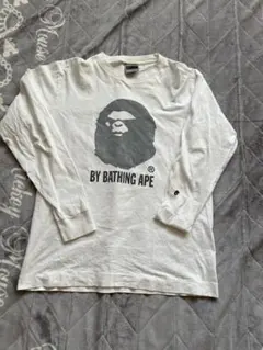 A BATHING APE XL ホワイト Tシャツ ロンT - メルカリ