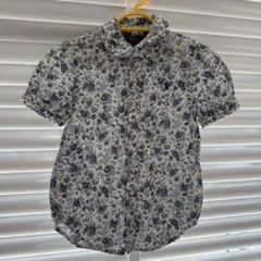 ラルフローレン 6x 120 花柄 フリルシャツ 襟付きシャツ
