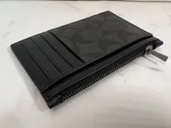 COACH (コーチ) ジップカードケース シグネチャー フラグメントケース