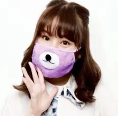 gonoturn マスク パープル くまさん