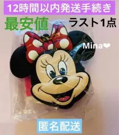 ディズニーリゾート　ミニー　バッグチャーム　シリコン　コインケース　×1点