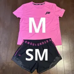 NIKE Dri-FITランニングTシャツ&アンダーアーマー ショートパンツ